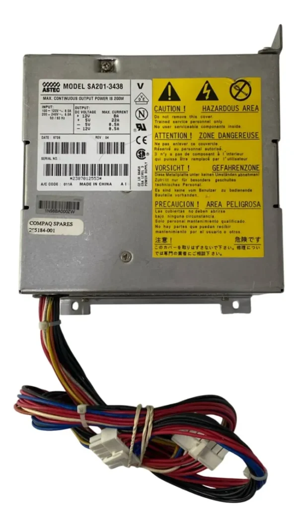 Fonte Astec Model 200w Sa201-3438 (Usado) - Imagem 3