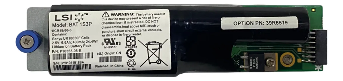 Bateria Cache Memória Ibm Ds3000 39r6520 39r6519 42c2193 - Imagem 2