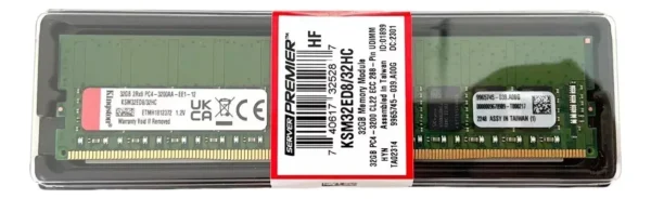 Memória Kingston 32gb 2rx8 Ddr4-3200 Udimm Ksm32ed8/32hc - Imagem 2