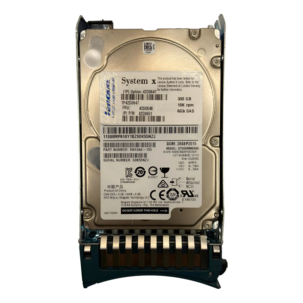Hd Ibm 300gb 10k 2,5 Sas 6gb 42D0648 42D0651 42D0647 seminovo - Imagem 2