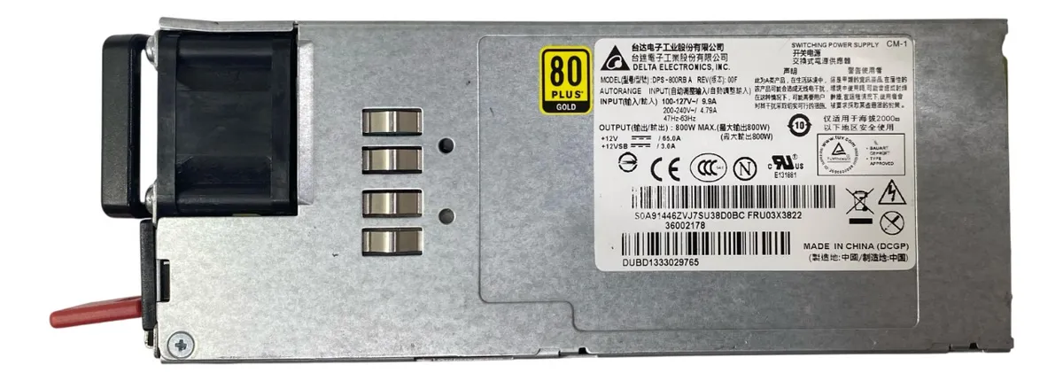 Fonte Delta 800w Para Thinkserver Rd430 Rd530 03X3822 - Imagem 2