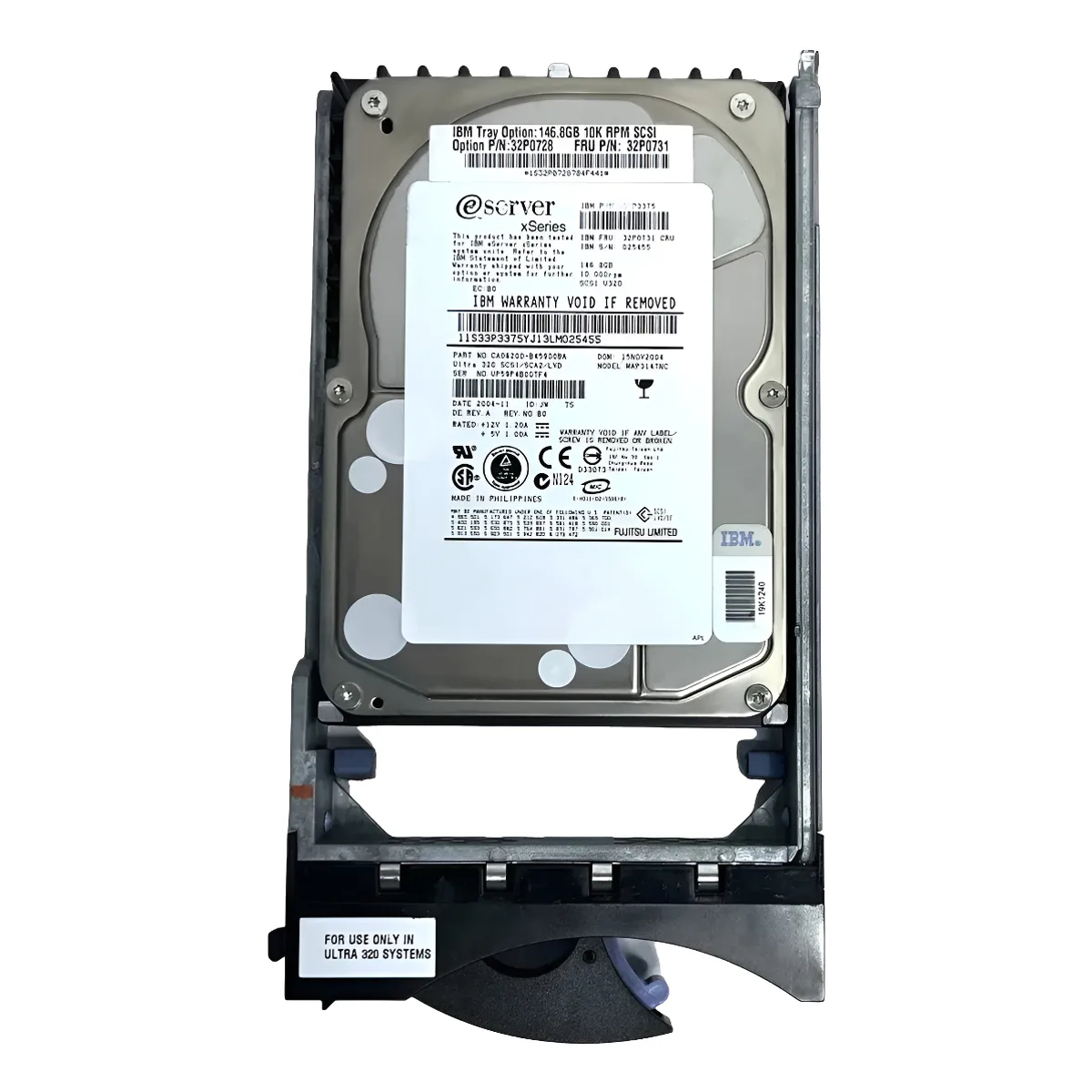 HD IBM 146GB 10K U320 SCSI PN 32P0731 32P0728 39R7310 33P3375 - Imagem 2
