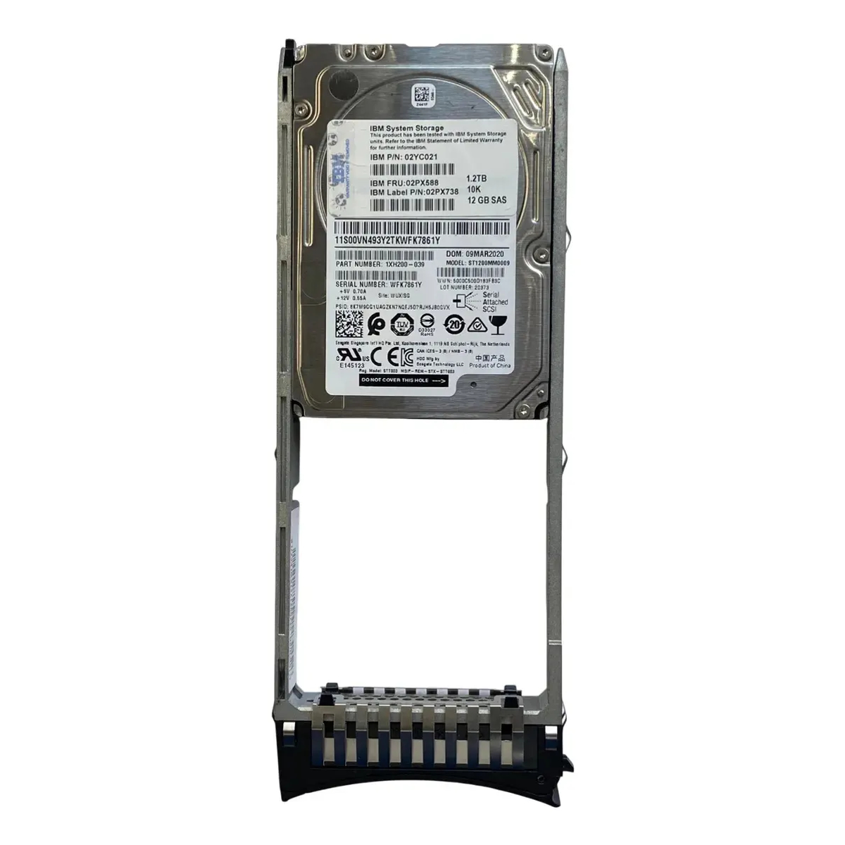 Hd Ibm V5000E 1.2tb 10k 2,5 Sas 12gb 02px580 02px588 02px579 - Imagem 2