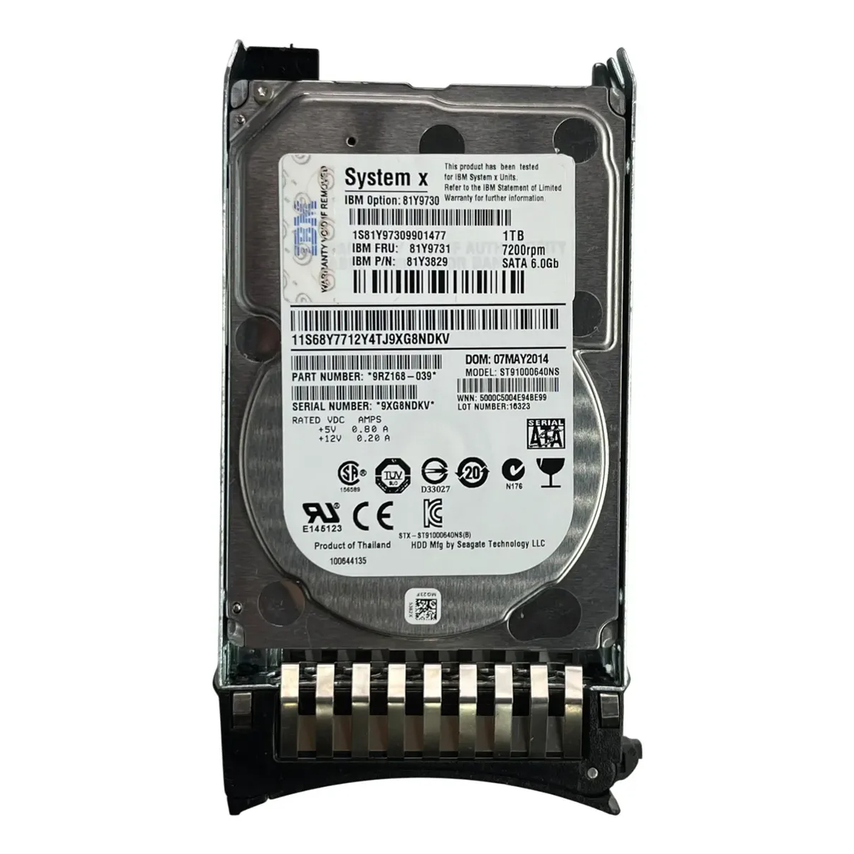 Hd Ibm 1tb 7.2k 2.5 Sata 6gb 81y3829 81y9731 81y9730 seminovo - Imagem 2