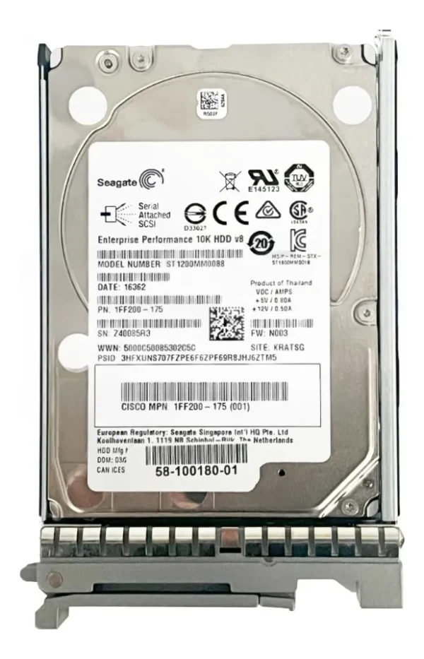 Hd Cisco 1.2tb 10k 2.5 Sas Ucs-hd12tb10k12g 58-100180-01 - Imagem 2
