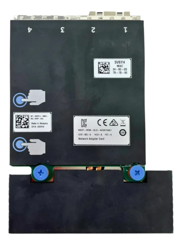 Placa De Rede Qlogic Qle41264 Dell Sfp 10gb 4-port 05v6y4 5v6y4 - Imagem 2