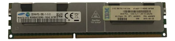 Memória Ibm 32gb Pc3 12800l Lrdimm 46w0676 46w0678 - Imagem 3