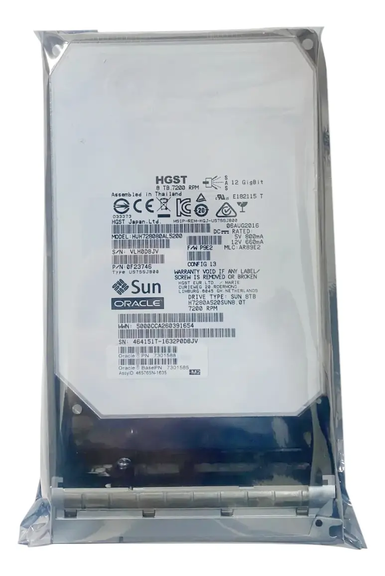 HD SUN 8TB 7.2K 3,5 SAS 12GB 7301588 7301585 - Imagem 3