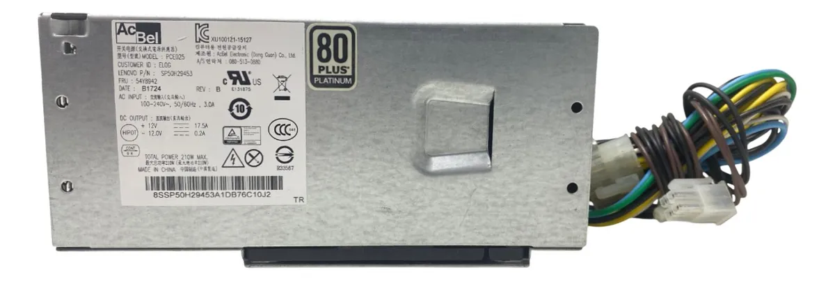 Fonte Lenovo 210w Para M900 M800 M700 P310 54y8942 - Imagem 2