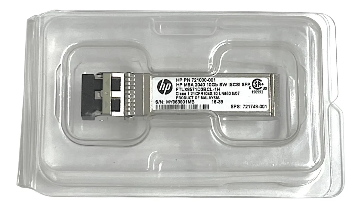 Gbic HP MSA 2040 10GB ISCSI SW SR MMF LC 300m 721748-001 - Imagem 3
