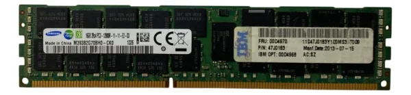 Memória Ibm 16gb Ddr3-12800 Rdimm 00d4968 00d4970 - Imagem 3