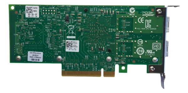 Placa Rede Dell X520-da2 10gb Sfp+ 2-port 0xyt17 Xyt17 0942v6 - Imagem 3