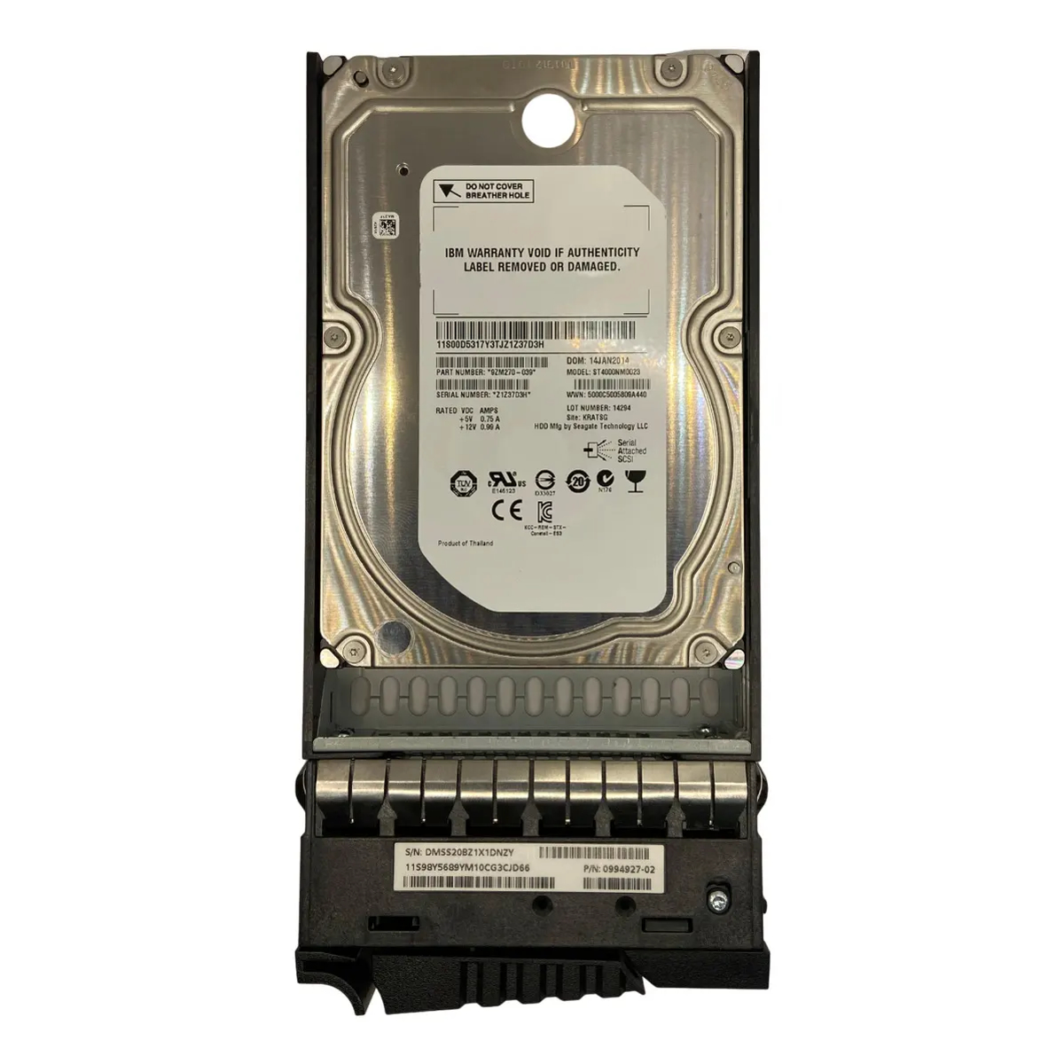 HD IBM 4TB 7.2K 3,5 SAS 6GB 00AR144 00AR142 - Imagem 2