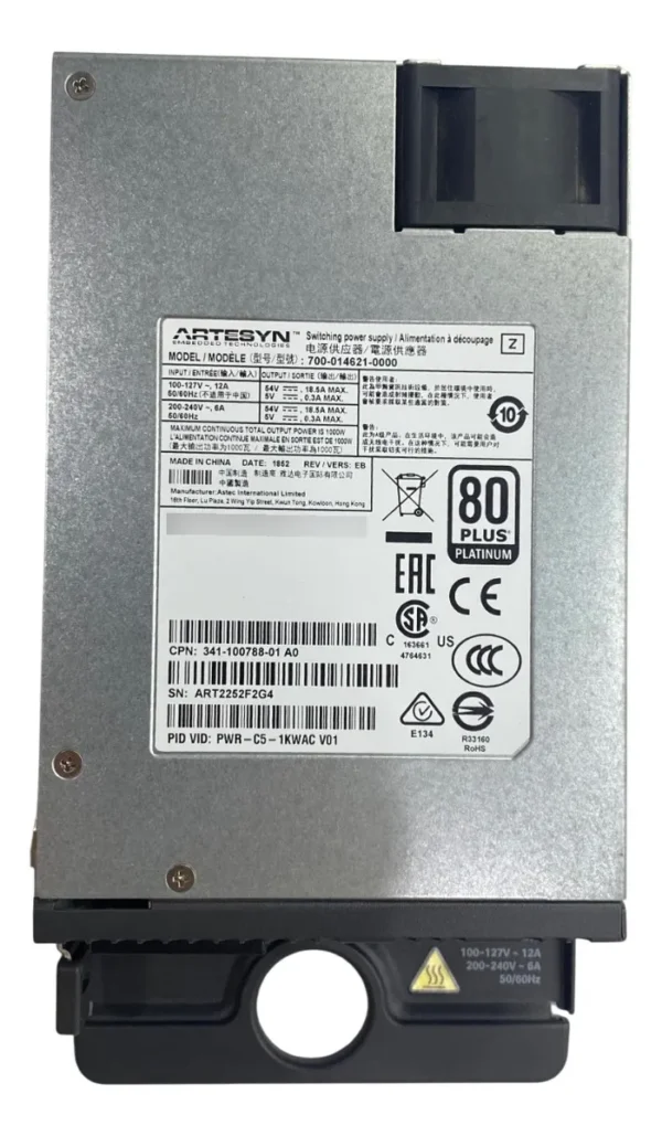 Fonte Cisco 1000w Para Switch 9200 Pwr-c5-1kwac - Imagem 2