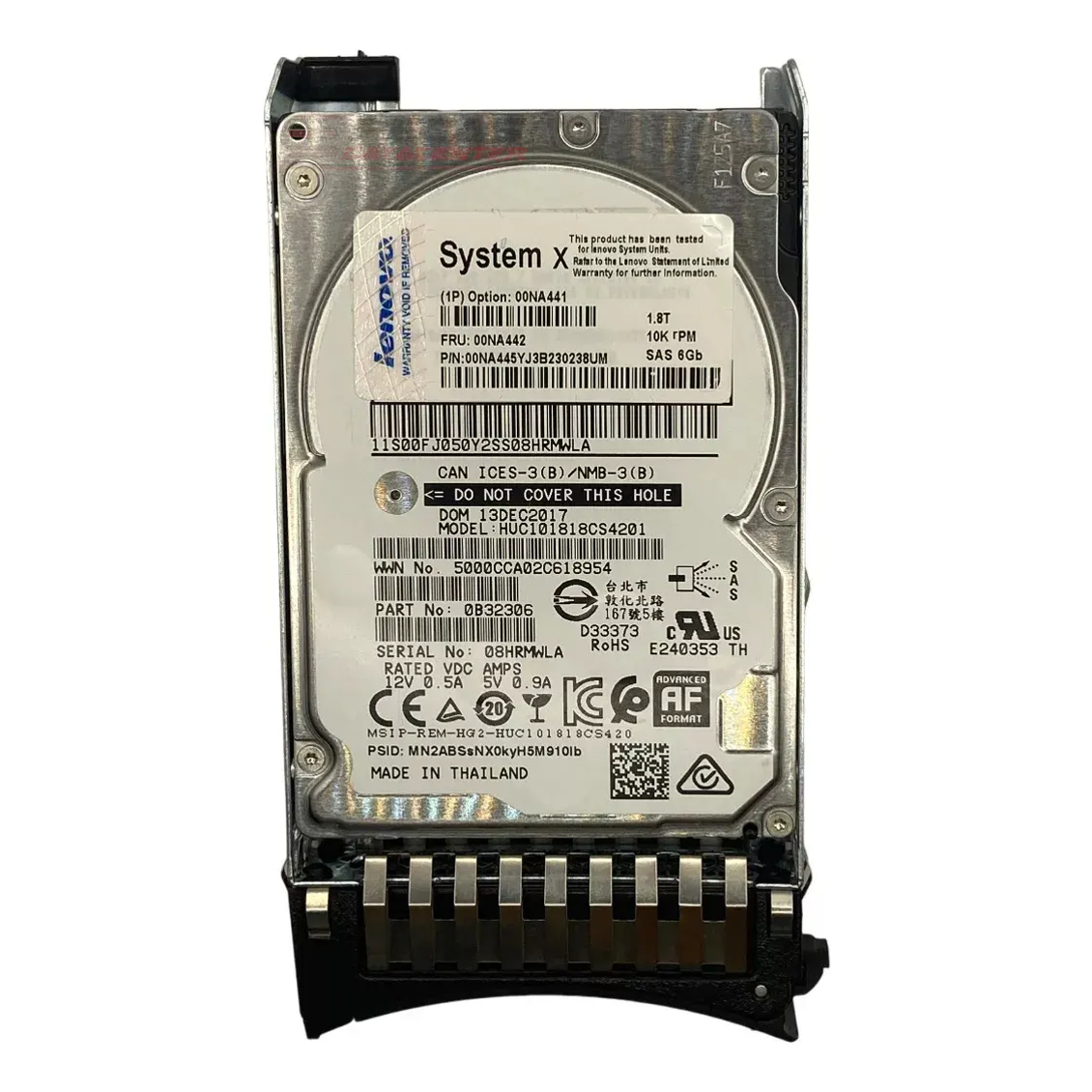 HD IBM 1.8TB 10K 6GB 2,5 SAS 00NA442 00NA445 00NA441 NOVO - Imagem 2