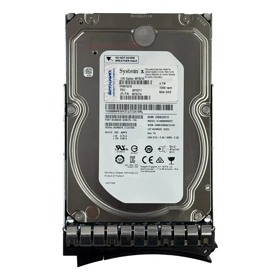 HD IBM 4TB 7.2K 3,5 SAS 6G 49Y6211 49Y6214 49Y6210 - Imagem 2