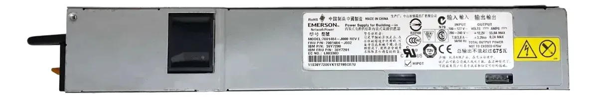 Fonte Ibm 675w Para X3650 39y7227 39y7201 39y7200 39y7225 - Imagem 2