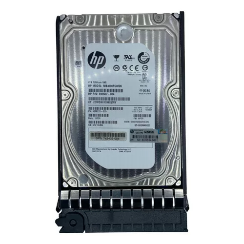 Hd Hp 4tb 7.2k 3,5 6gb Sas 743405-001 743432-004 695507-004