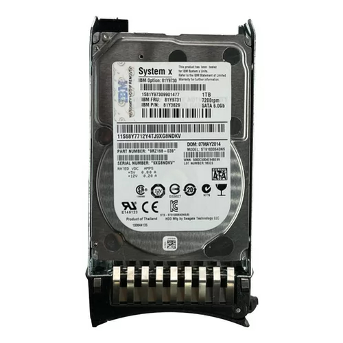 Hd Ibm 1tb 7.2k 2.5 Sata 6gb 81y3829 81y9731 81y9730