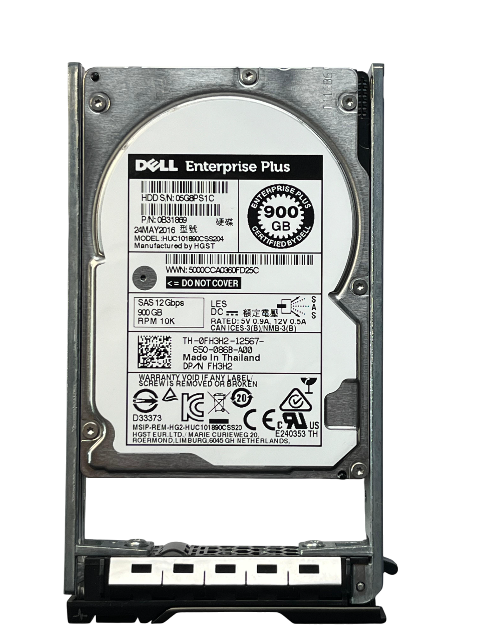 Hd Dell Equallogic 900gb 10k 2.5 Sas 12gb 0fh3h2 Fh3h2 - Imagem 2