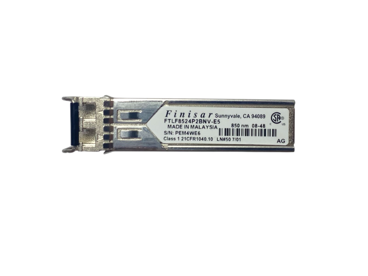 Gbic FINISAR 4GB SR SW MMF LC 500m FTLF8524P2BNV-E5 - Imagem 2