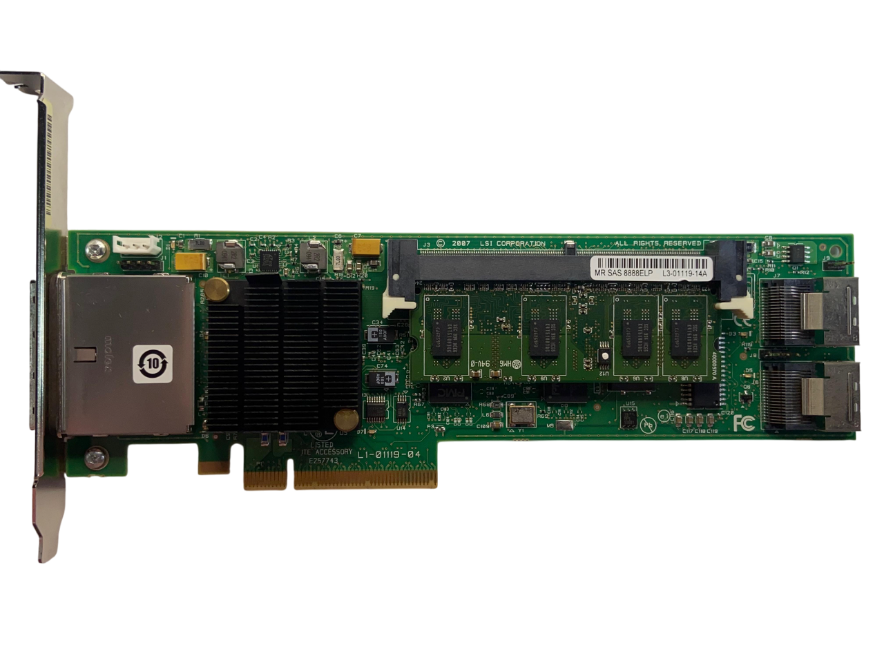 Controladora LSI 8888ELP 3GB SAS/SATA - L3-01119-14 - Imagem 2