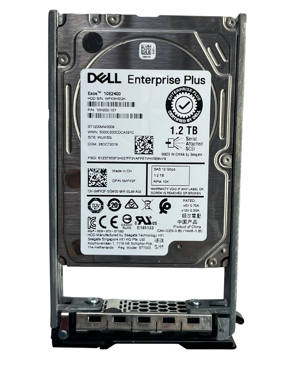 Hd Dell Compellent 1.2tb 10k 2,5 Sas 12gb 0mfk2f Mfk2f - Imagem 2