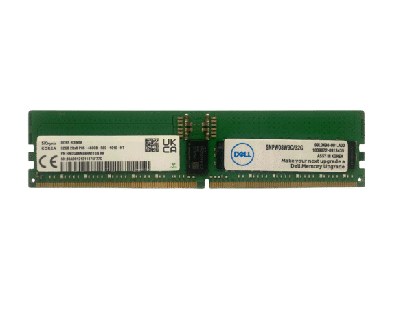 Memória Dell 32gb Pc5-4800 Rdimm Snpw08w9c/32g Ac239378 - Imagem 3