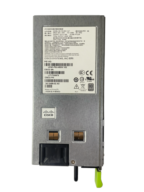 Fonte Cisco Para Cseries Rack Ucsc-psu-650w 341-0490-02 - Imagem 2