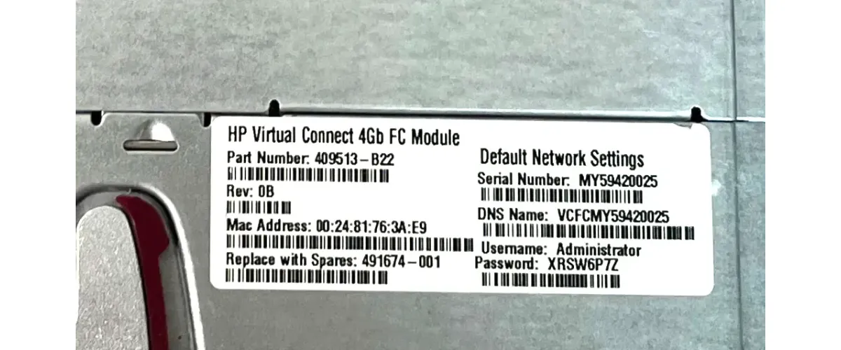 Modulo Switch HP Virtual Connect 4GB FC 4-Port 491674-001 409513-B22 - Imagem 4