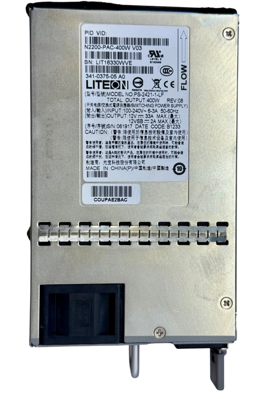 FONTE CISCO 400W AC ASR1001-X-PWR-AC 341-0608-01 - Imagem 2