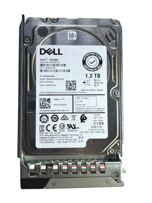 Hd Dell 1.2tb 2.5 12g 10k Sas 0g2g54 G2g54 - Imagem 2