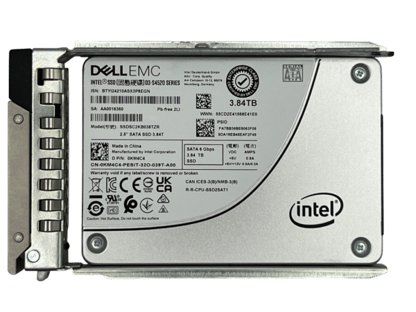 Ssd Dell 3.84tb 2,5 Sata 6gb D3-s4520 0km4c4 Km4c4 Novo - Imagem 2
