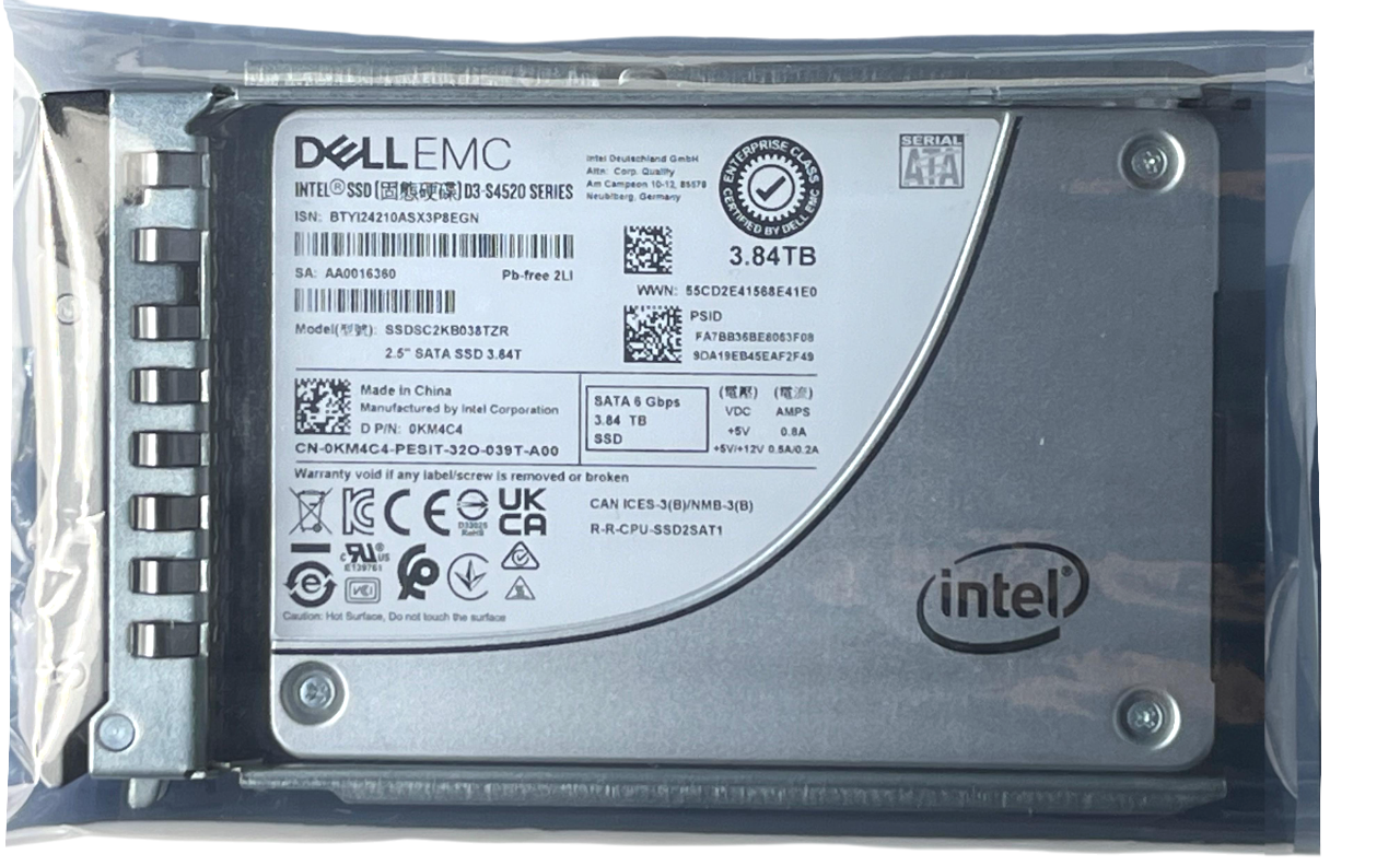 Ssd Dell 3.84tb 2,5 Sata 6gb D3-s4520 0km4c4 Km4c4 Novo - Imagem 3