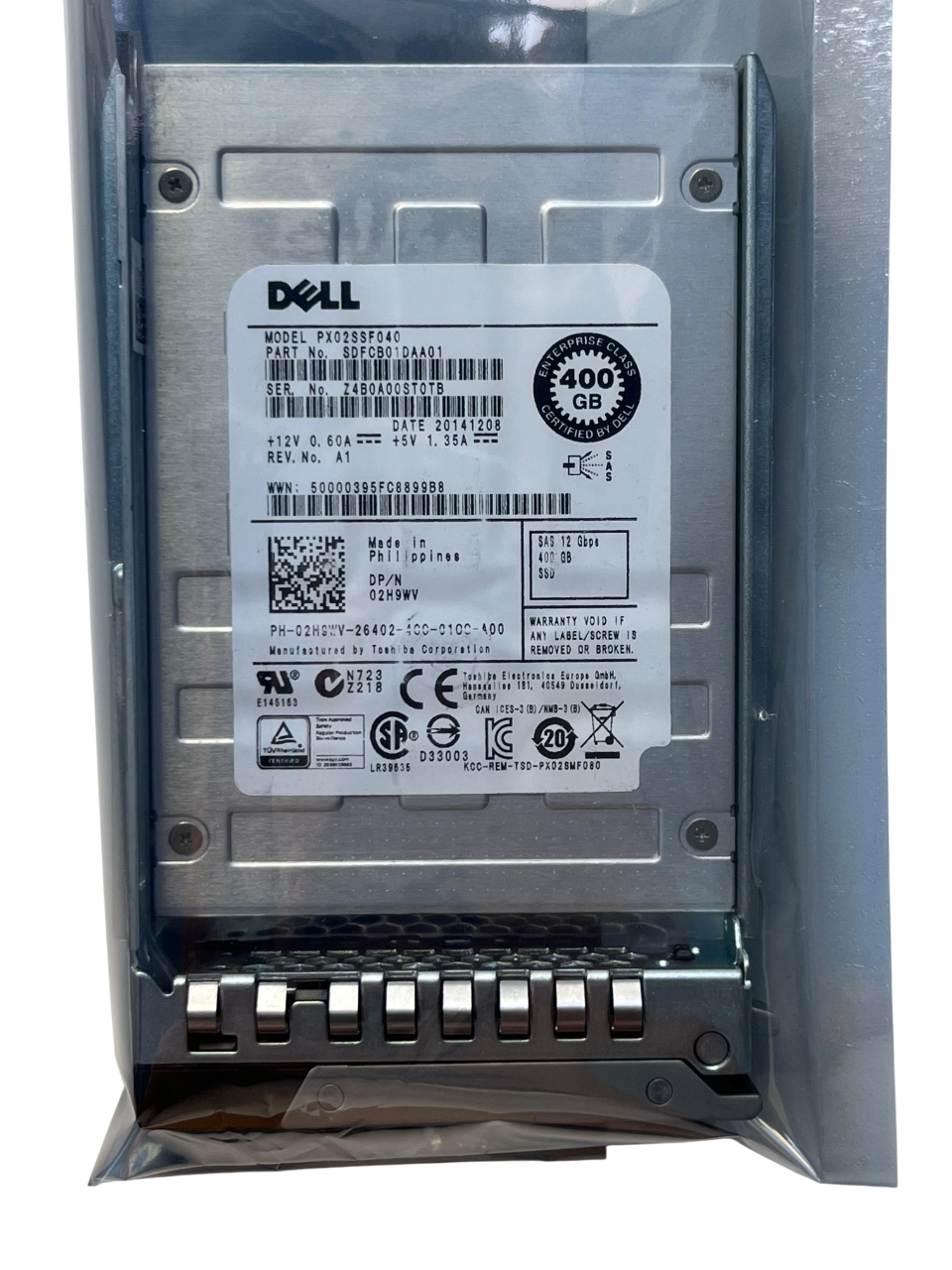 Ssd Dell 400gb 2,5 Sas 12gb 0Mfc6g 02h9wv Mfc6g 2h9wv - Imagem 2