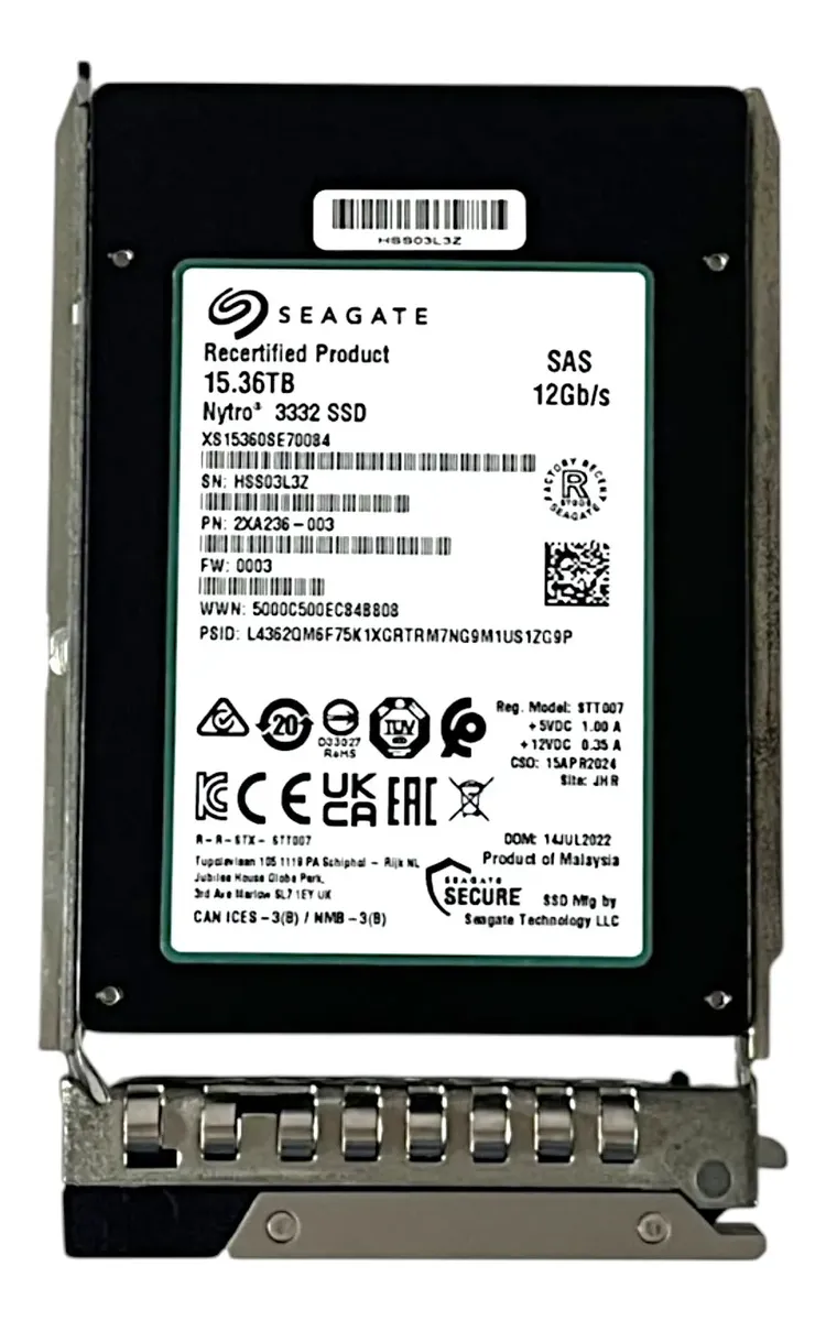 SSD Seagate Nytro 15.36TB 2,5 SAS 12GB XS15360SE70084 NOVO - Imagem 2