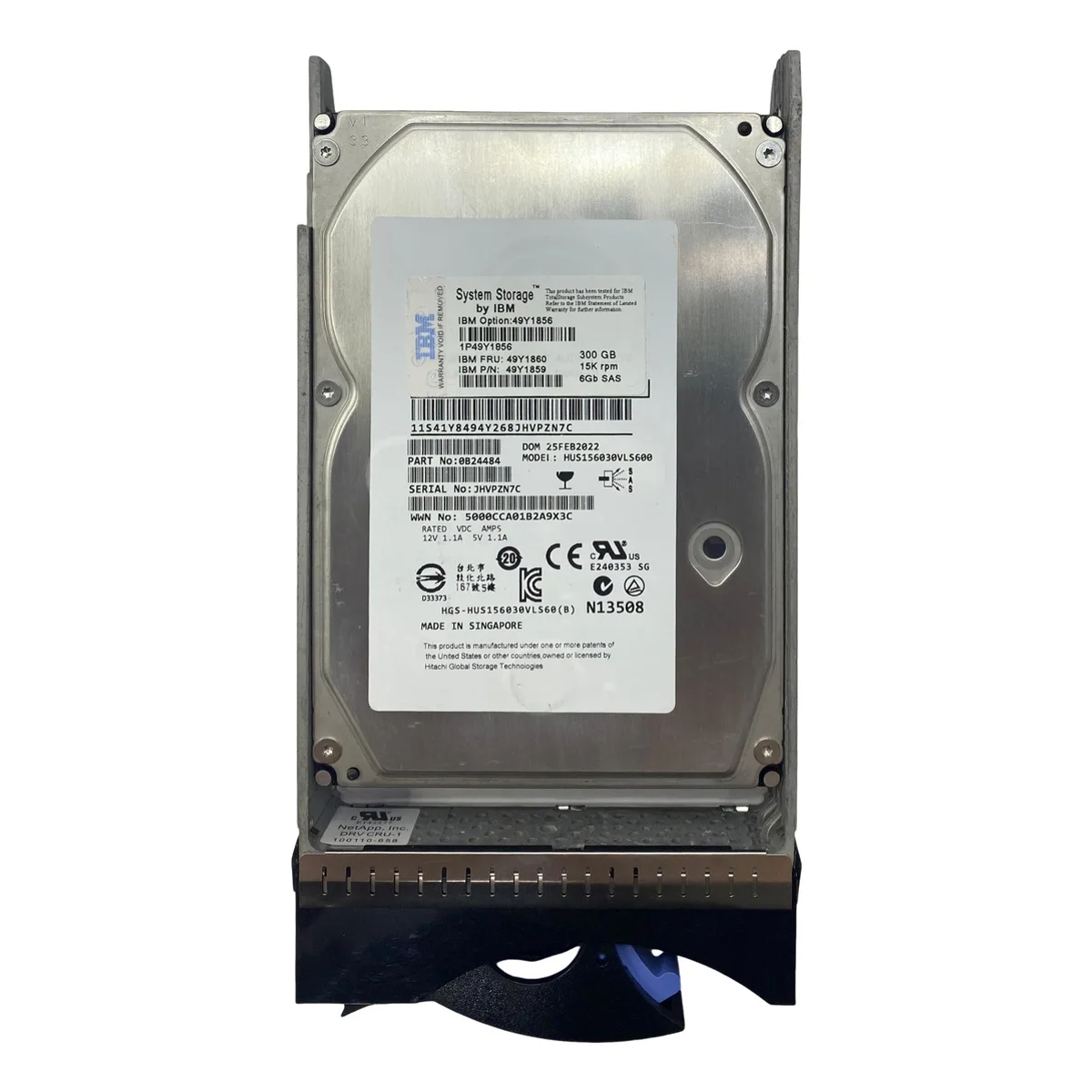 HD IBM STORAGE 300GB 3,5 15K SAS 6GB 49Y1860 49Y1859 49Y1856 seminovo - Imagem 2