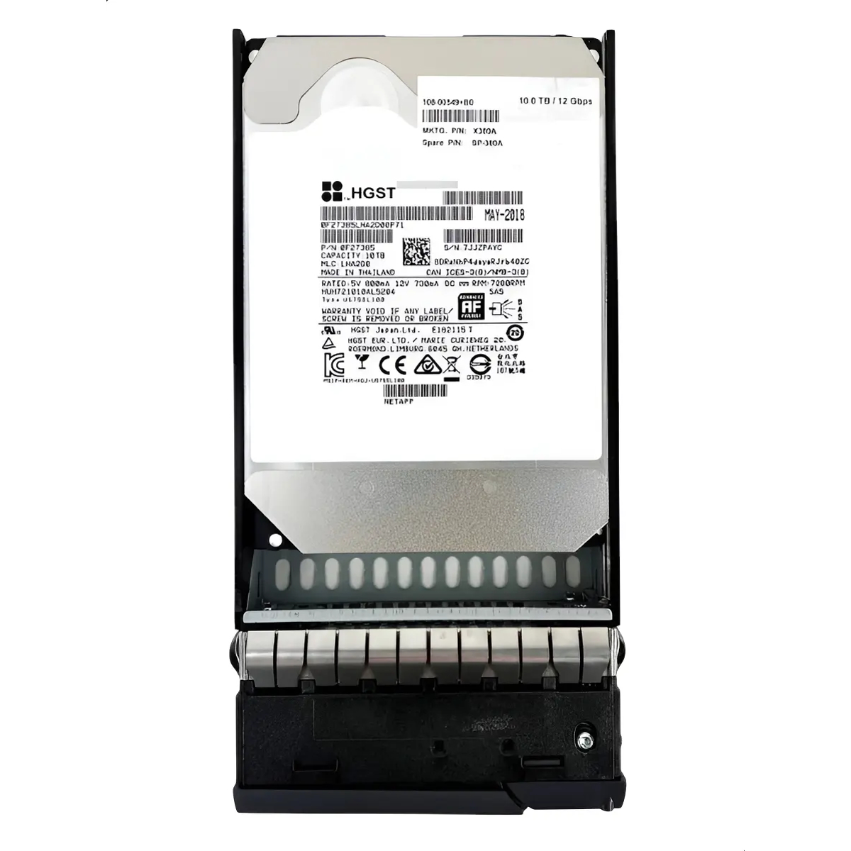 HD NETAPP 10TB 7.2K 3,5 SAS 12GBPs X380A-R6 SP-380A 108-00549 - Imagem 2