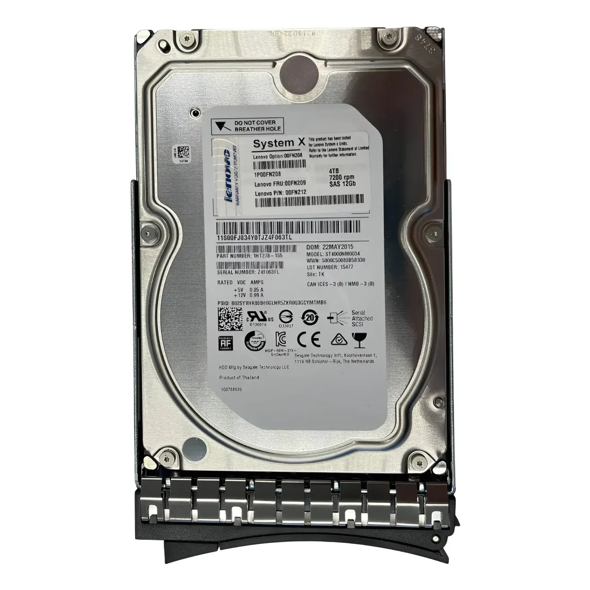 HD LENOVO 4TB 7.2K 3,5 SAS 12GB 00FN209 00FN212 00FN208 - Imagem 2