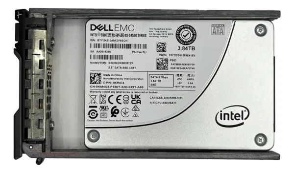 Ssd Dell 3.84tb 2,5 Sata 6gb D3-s4520 0km4c4 Km4c4 Novo @