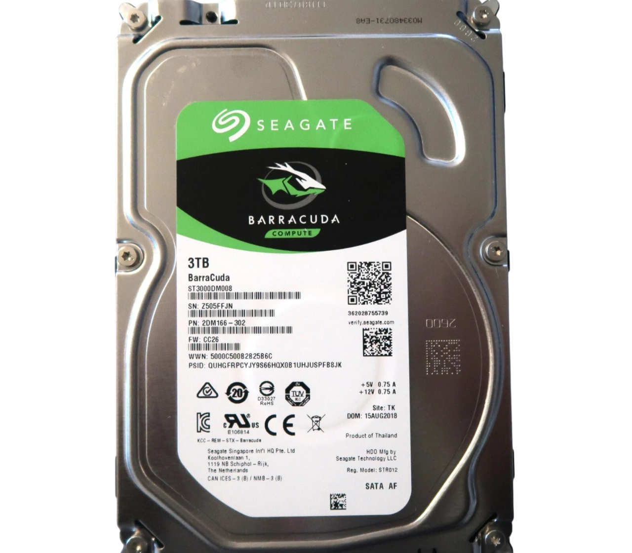 HD SEAGATE 3TB 7.2K 3,5 SATA 6GB ST3000DM008 - Imagem 3