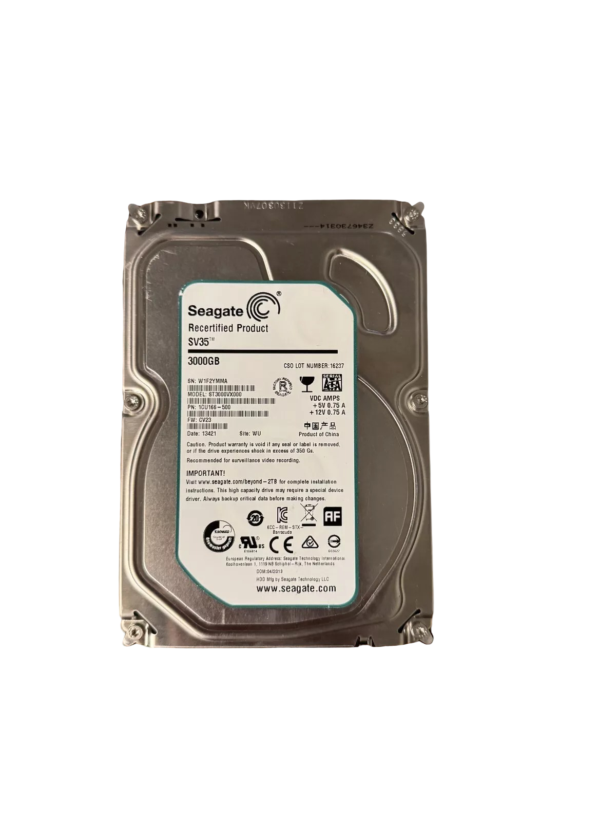 HD SEAGATE 3TB 7.2K 3,5 SATA 6GB ST3000VX000 - Imagem 2