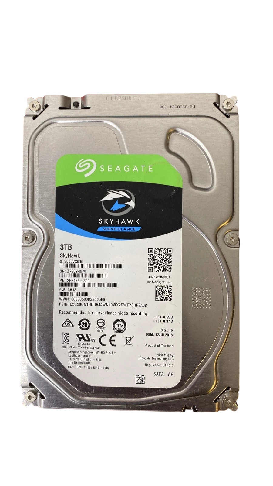 HD SEAGATE SkyHawk 3TB 3,5 SATA 6GB ST3000VX010 - Imagem 2