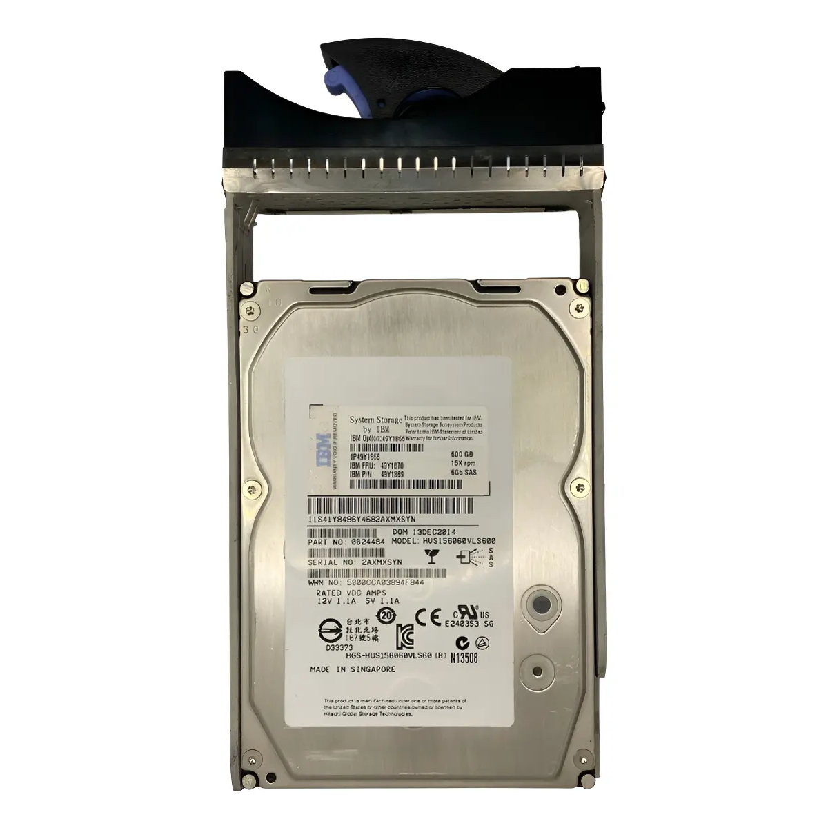 HD 600GB IBM SAS 6GBS 15K 3.5 49Y1870 49Y1866 49Y1869 novo - Imagem 2