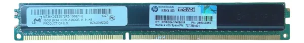 Memória Cache Hp 16gb Ddr3-1600 Rdimm 727389-001 @