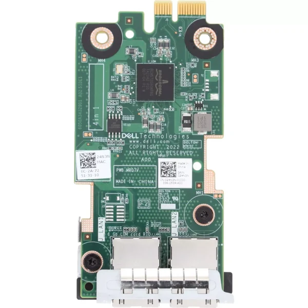 Placa de Rede DELL Integrada 5720 1GB RJ45 2 Port LOM 024N3N - Imagem 2