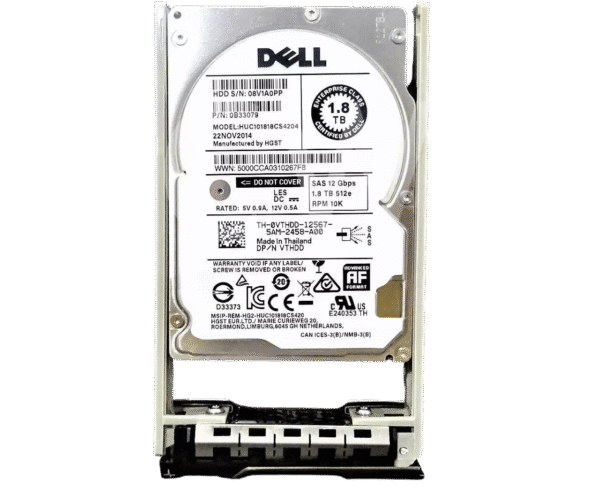 HD DELL 1.8TB 10K 2,5 SAS 12GB 0VTHDD VTHDD - Imagem 2