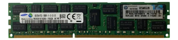 Memória Hp 8gb Ddr3 1600 Rdimm 713755-071 715283-001 - Imagem 3