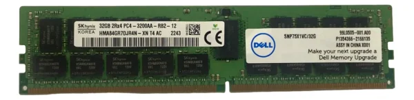 Memória Dell 32gb Ddr4-3200 Rdimm Snp75x1vc/32g - Imagem 3