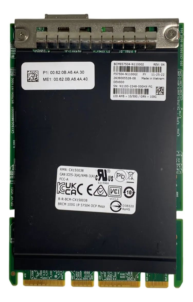 Placa de Rede Broadcom BCM57504 QSFP56 100G 1-Port OCP LOM CX150038 - Imagem 5